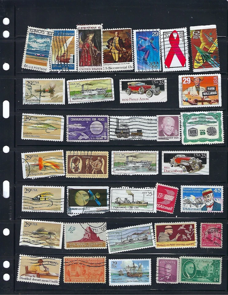 US: Small lot of stamps. Fine USED 53001 - Image 1 of 1