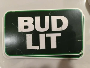 "BUD LIT" Lite Bier Etikett Aufkleber - (Vinyl 3 bis 6 Zoll) (Unkraut, Topf, Marihuana) - Bild 1 von 2