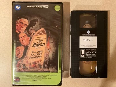 The Raven (VHS, 1983, Warner Clam) Vincent Price, Peter Lorre, Boris Karloff - Image 1 of 3