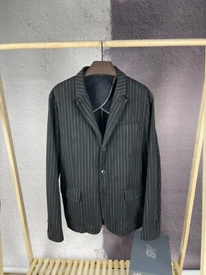 Polo Ralph Lauren Blazer Negro Rayas Algodón Sin Forro Foto 1 de 4