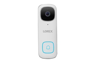 Lorex 2K Wi-Fi Video Doorbell 32GB (White, Single) - Open Box - Image 1 of 4