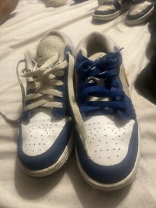 NIKE AIR JORDAN 1 LOW SE (GS) "MESSY ROOM" BLUE SZ 6.5 YWOMENS SZ 7.5 DR6960-400 - Picture 1 of 7