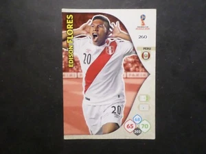 Panini Carta Edison Flores Perú Fútbol Copa Mundial FIFA Rusia 260 Adrenalyn - Imagen 1 de 1