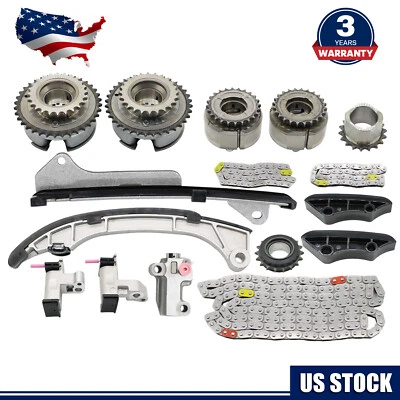 Kit de cadena de distribución árbol de levas VVT piñón para 06-17 Toyota Avalon Camry RAV4 3,5 L Foto 1 de 4