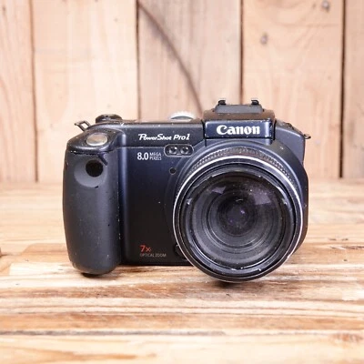 Canon PowerShot Pro 1 Digital Bridge Camera Black - Spares or Repair - Image 1 of 4