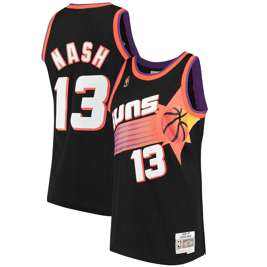 100 Authentic Steve Nash Mitchell & Ness 96 97 Suns Swingman Jersey Size L