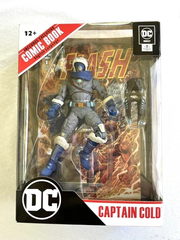 DC Direct CAPTAIN COLD 7" Action Figure w/Exclusive The Flash Comic Book (2022) Cover