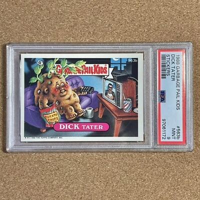 DICK TATER #563B GARBAGE PAIL KIDS STICKERS OS14 1988 - PSA 9 MINT - Image 1 of 4