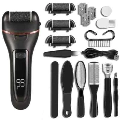 Electric Callus Remover Foot Sander Rough Feet Rechargeable Dead Skin Tools Kit - Image 1 of 4
