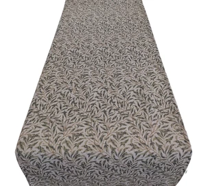 William Morris Willow Bough Green Cream Table Runner 100-250cm Lightweight - Picture 1 of 3