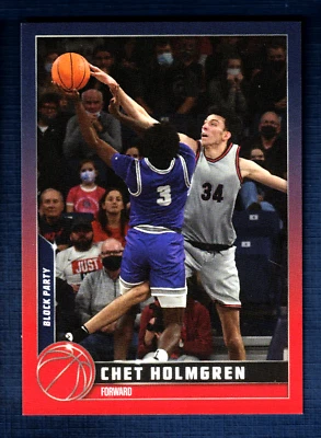 2022-23 Topps Chet Holmgren (Block Party) (RC) #4 OKC Thunder MINT /34 - Image 1 of 2
