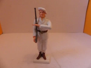 FIGURINE STARLUX LUXE CHASSEUR ALPIN BLANC FUSIL PRESENTEZ ARME - Imagen 1 de 2