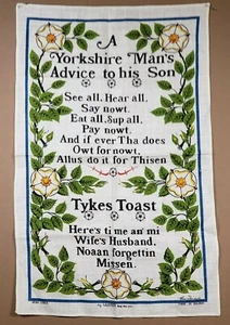 Ulster Weavers Irish Linen Tea Kitchen Towel Tykes Toast Yorkshire Man Advice - Picture 1 of 8
