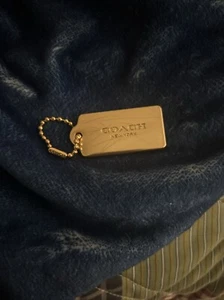 2" COACH NEW YORK CATENA ORO SPESSO PORTACHIAVI BORSA PORTACHIAVI HANGTAG (vedi descrizione - Foto 1 di 3