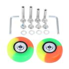2 Set Colorful Luggage Suitcase Wheels Deluxe Replacement Repair Screw Kit 50mm