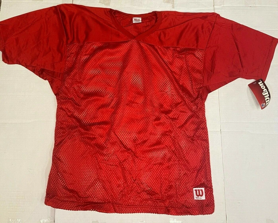 Wilson F7783 Scarlet Football Jersey Adult - Image 1 of 1