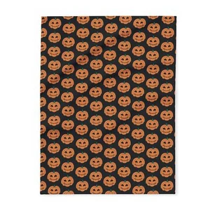 Halloween Blanket - Spooky Pumpkins Arctic Fleece Throw - Picture 1 of 13
