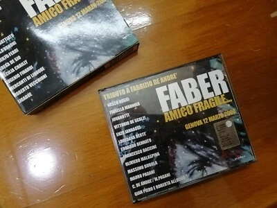 Faber Amico Fragile / Celentano, Battiato et (2CD, 2003 Sony Bmg/Fondazione) LN - Immagine 1 di 4