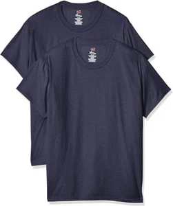 Mens Hanes X-Temp FreshIQ T-Shirt Navy Cotton Short Sleeve Shirt Size Small NWT - Picture 1 of 8