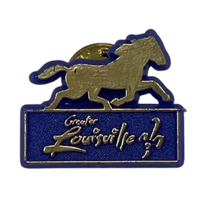 Vintage Unique Collectible Pin: Greater Louisville Horse Kentucky Derby Gold - Picture 1 of 6