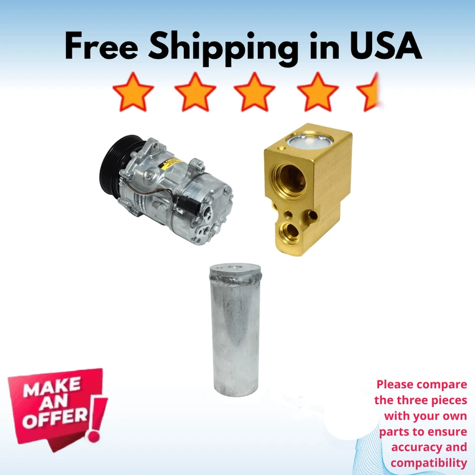 Kit Compressor A/C Fit Volkswagen Golf 2000-2003, Volkswagen Jetta 1999-2003 - Image 1 of 4