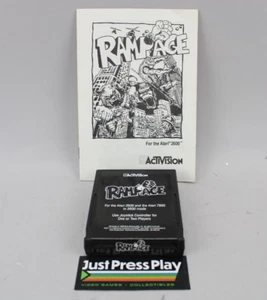 Atari 2600 7800 Rampage 1986 Activision Game Cartridge w/ Manual - Picture 1 of 9