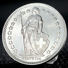 *Beautiful* Authentic Switzerland 1/2 Franc .835 (83.5%) Fine Swiss Silver Coin