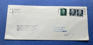 1977 AURORA CO -IL EISENHOWER 6c COIL PAIR +1c +AUXILIARY "ZIP CODE CORRECTION.. - Picture 1 of 3