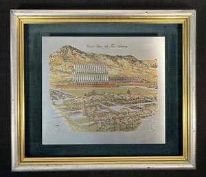 US Air Force Academy Cadet Area Etching Reed & Barton Edizione Limitata #486 - Foto 1 di 18
