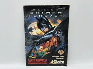 Spielanleitung / Anleitung Super Nintendo SNES / Batman Forever - Bild 1 von 2