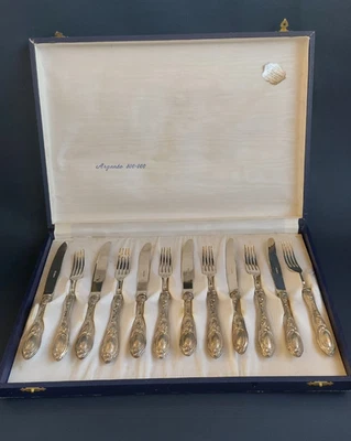 ARGENTO 800 - 000 PRIMA META' 900 SET COMPLETO POSATE FORCHETTE COLTELLI SOLIGEN - Immagine 1 di 4
