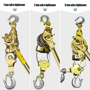 Wire Tightener Manual Tensioner Multifunctional Wire Rope Small Hand Held Hoist - Picture 1 of 23