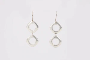 Orecchini a goccia doppio cuscino in argento 925 Tiffany & Co. (41,11 g.) - Foto 1 di 3