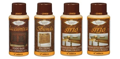 VELECA VERNICE ALLA GOMMALACCA RESTAURO RINNOVO MOBILI ANTICHI VARI TIPI 20457V - Immagine 1 di 4