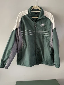 Philadelphia Eagles Sports Illustrated Reebok Windbreaker Grün Jacke Größe L - Bild 1 von 9