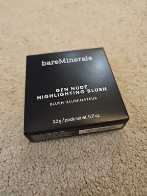 Bare Minerals Gen Nude Highlighting Blush 3.2g BNIB Opal Glow Shimmer RRP £27 - Image 1 of 3