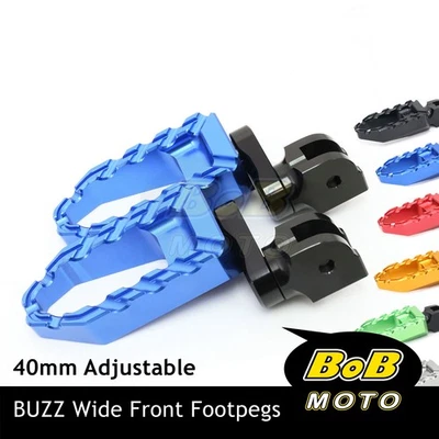 BUZZ Rider Foot Pegs 40mm Extend For Ducati Monster 821 14-20 19 18 17 16 15 - Image 1 of 4