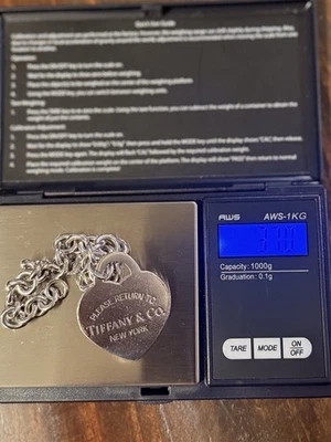 Authentic XL Large Return To Tiffany Heart Charm Bracelet Sterling Silver 7” 😍 - Image 1 of 4