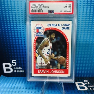 1989-90 Hoops Earvin Johnson #166 Lakers PSA 8 - Picture 1 of 2