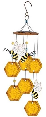  Country Garden Collection - Wind Chime, Honeybee Honeycomb  - Image 1 of 3
