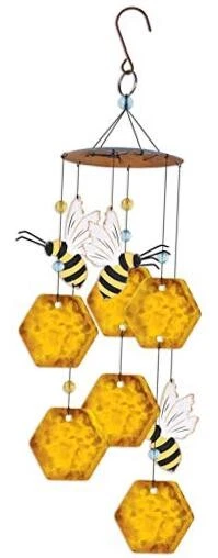 Sunset Vista Designs 93651 Wind Chime (Bee Honeycomb 17-inch Height)