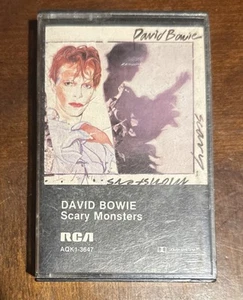 DAVID BOWIE - SCARY MONSTERS - RCA AQK1-3647 CASSETTE TAPE - Picture 1 of 4