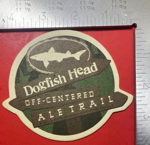OFFENIERTER OVALER BIERUNTERSETZER DOGFISH HEAD BRAUEREI DELAWARE - Bild 1 von 2