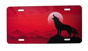 Wolf Moon Metal Novelty License Plate - Picture 1 of 1