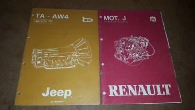manuali officina motore renault 18-20-30-fuego-trafic-master jeep /cambio ta-aw4 - Immagine 1 di 4