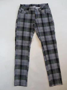 Pantalón vaquero BLUE MONKEY W27-28 cuadros negro verde TIP TOP /D26 - Imagen 1 de 7