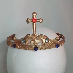 02L8 ANCIENNE COURONNE DIADEME DE PROCESSION NAPOLEON III VIERGE MARIE - Photo 1 sur 10
