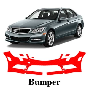 bumper PreCut PPF Paint Protection Film For Mercedes Benz C Luxury 2012-2014 - Picture 1 of 6