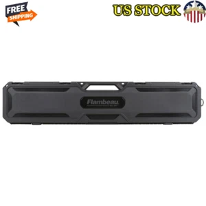Lockable Gun Case Scoped Rifle Shotgun Heavy Duty Portable TSA Approved Plastic - Picture 1 of 8