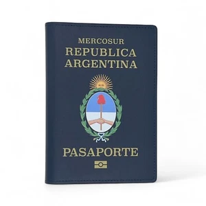 Argentinien Echtleder gefertigte Reisepass-Brieftasche / Halter - Bild 1 von 5